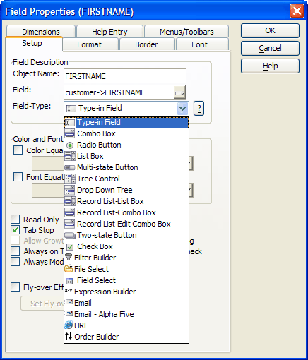 Control Types